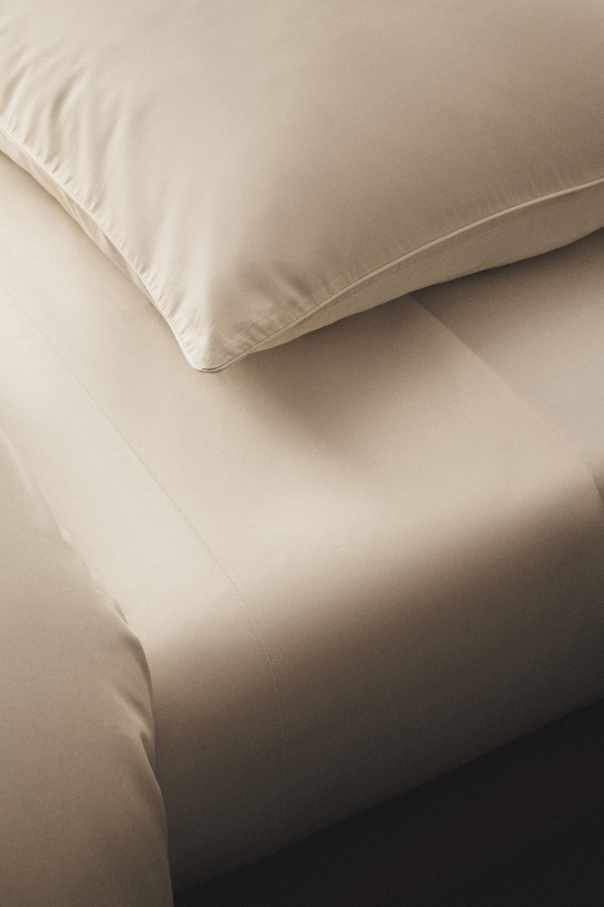 PERCALE COTTON FLAT SHEET ( THREAD COUNT